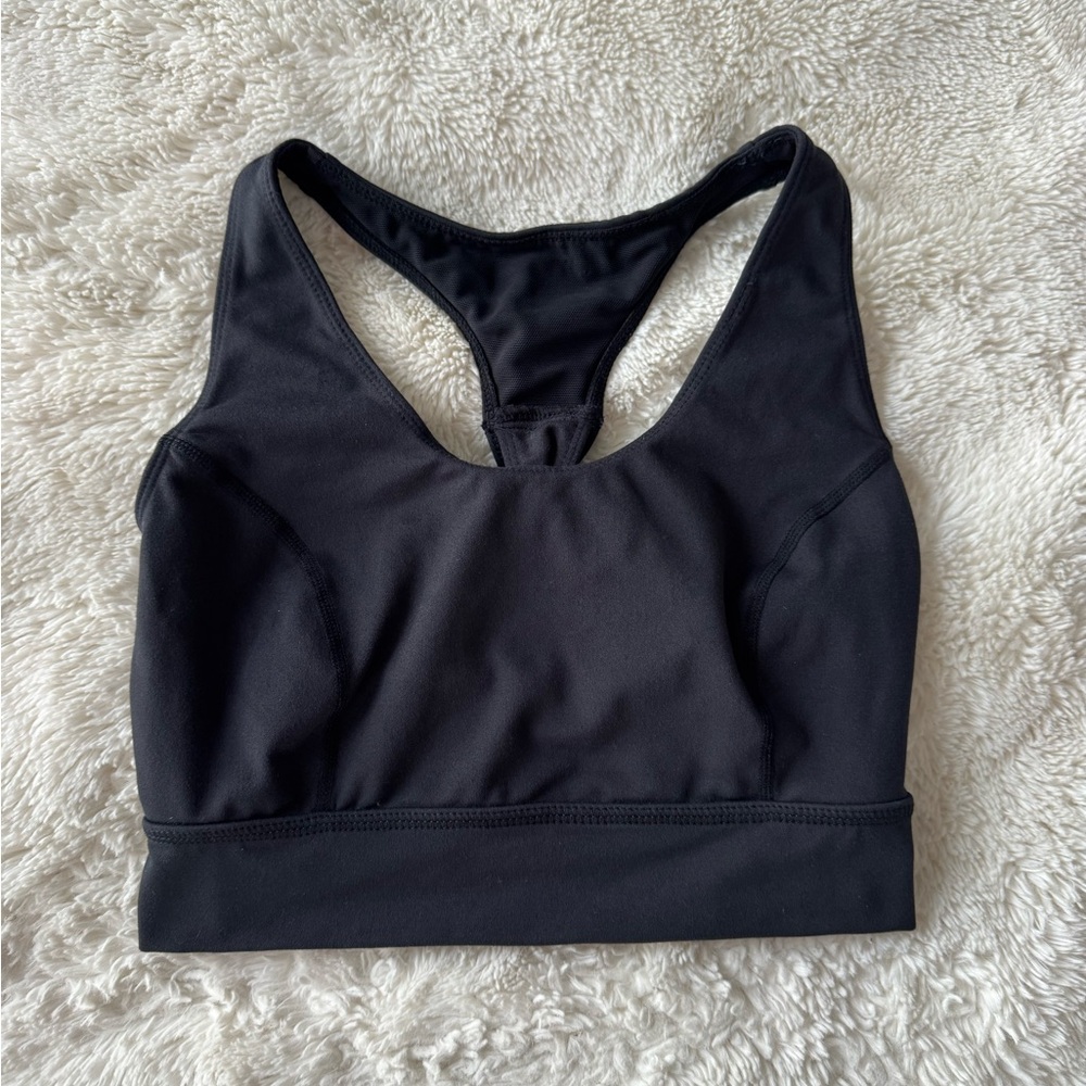 Free People Movement Black Light Synergy Medium Impact Sports Bra